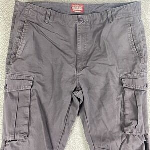 Matchstick Pants Men 40x32 Gray Cargo Straight Tactical Hiking Outdoor Work